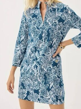 NWT Lilly Pulitzer ROSIE DRESS “Starlight Navy Unforgettable” MSRP $178 NWT XL